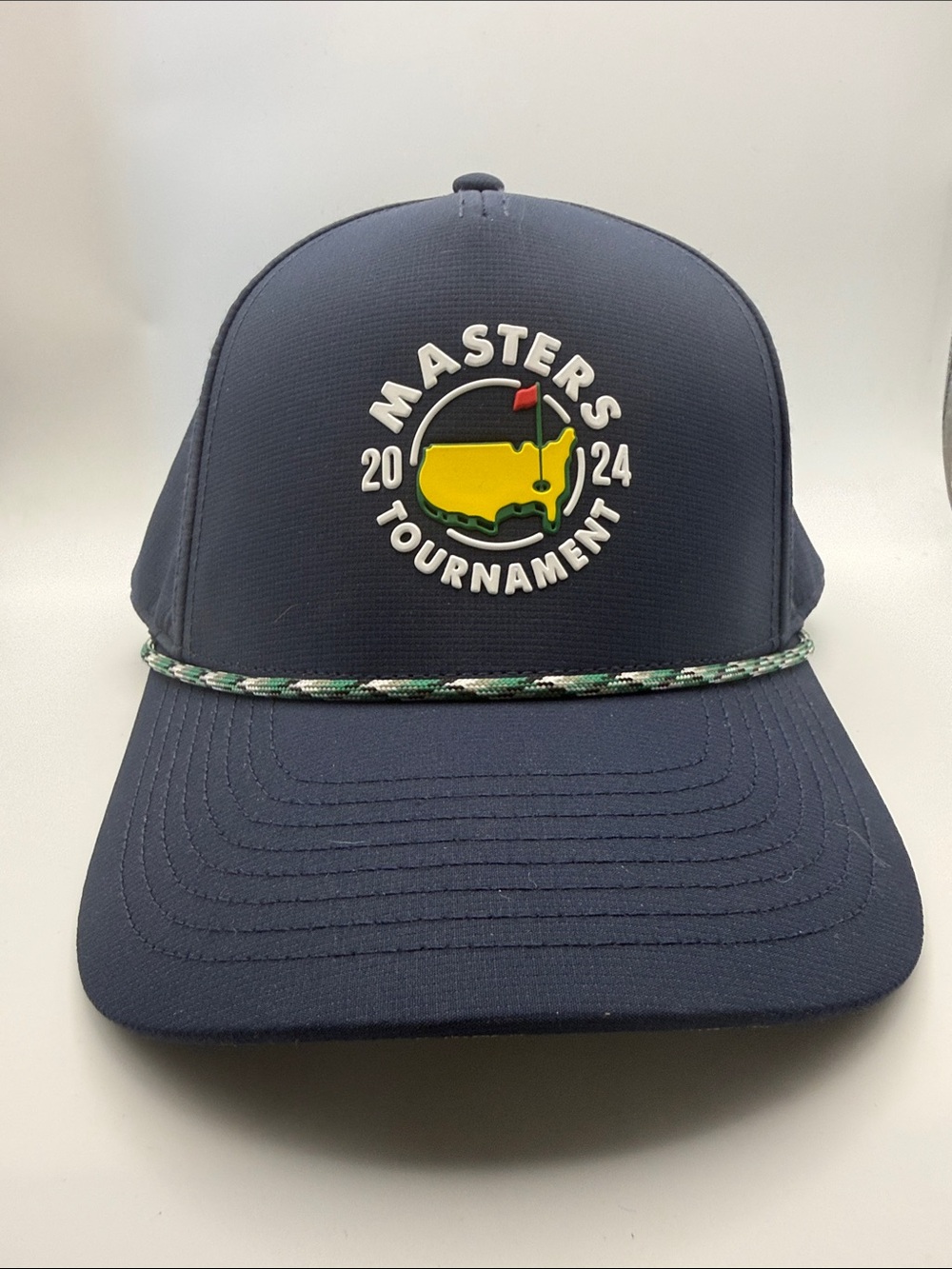EUC American Needle 2024 Masters Tournament Navy Rope-Detail SnapBack Hat Cap
